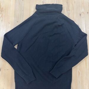 Express Men's Charcoal Turtleneck Sweater